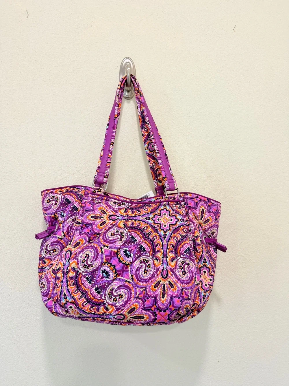 Vera Bradley Iconic Glenna Satchel Dream Tapestry NWT Retired Purple Paisley Bag